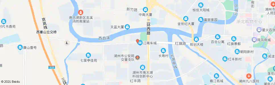 湖州江南车城_公交站地图_湖州公交_妙搜公交查询2025
