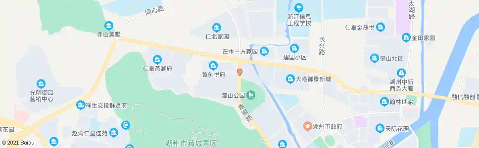 湖州潜山新村_公交站地图_湖州公交_妙搜公交查询2025