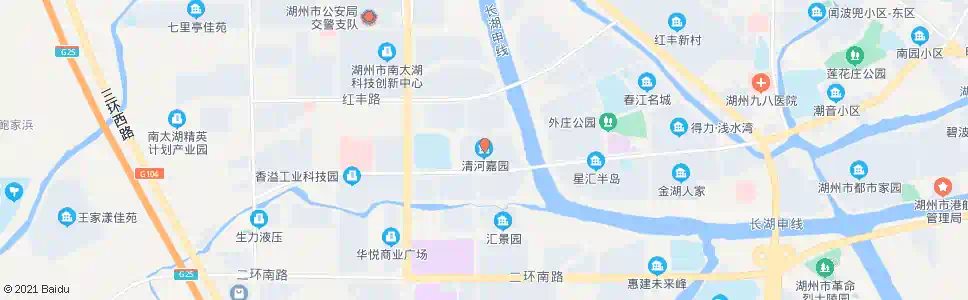 湖州清河家园_公交站地图_湖州公交_妙搜公交查询2025