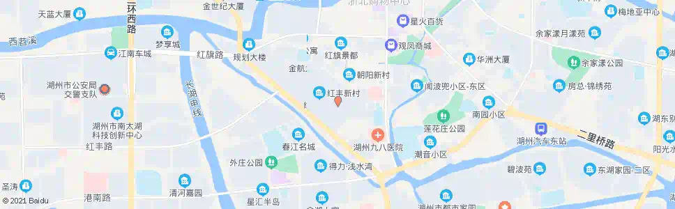 湖州枫丹白露花园大酒店(红丰四村)_公交站地图_湖州公交_妙搜公交查询2025