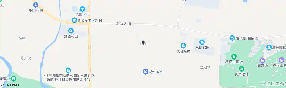 湖州八百亩_公交站地图_湖州公交_妙搜公交查询2025