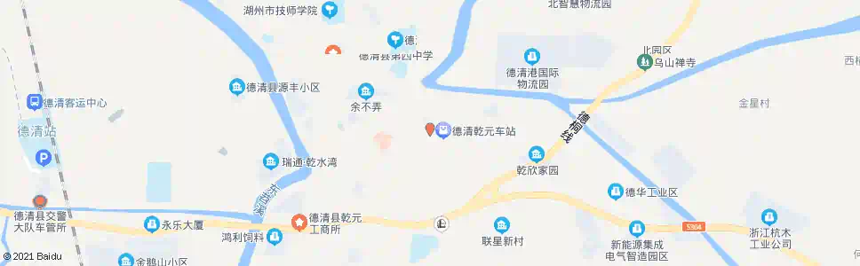 湖州乾元车站_公交站地图_湖州公交_妙搜公交查询2025