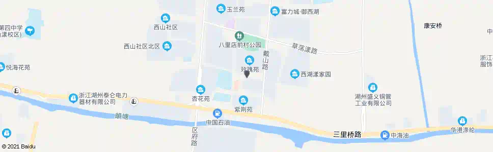 湖州玫瑰苑_公交站地图_湖州公交_妙搜公交查询2025