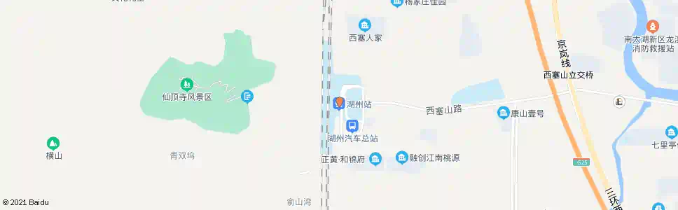 湖州西山_公交站地图_湖州公交_妙搜公交查询2025