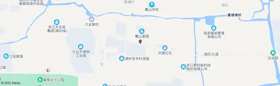 湖州戴山社区_公交站地图_湖州公交_妙搜公交查询2025