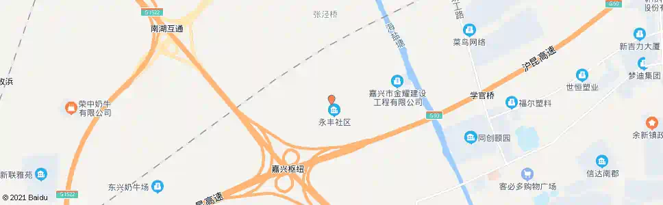 嘉兴长秦村_公交站地图_嘉兴公交_妙搜公交查询2025