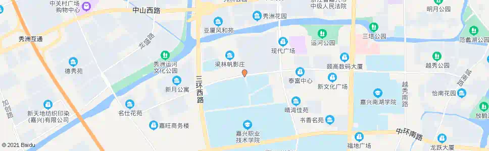 嘉兴梁林帆影庄(秀水专修学院)_公交站地图_嘉兴公交_妙搜公交查询2025