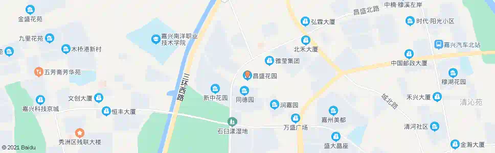 嘉兴昌盛花园(东)_公交站地图_嘉兴公交_妙搜公交查询2025