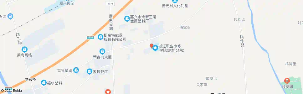 嘉兴余新成校_公交站地图_嘉兴公交_妙搜公交查询2025
