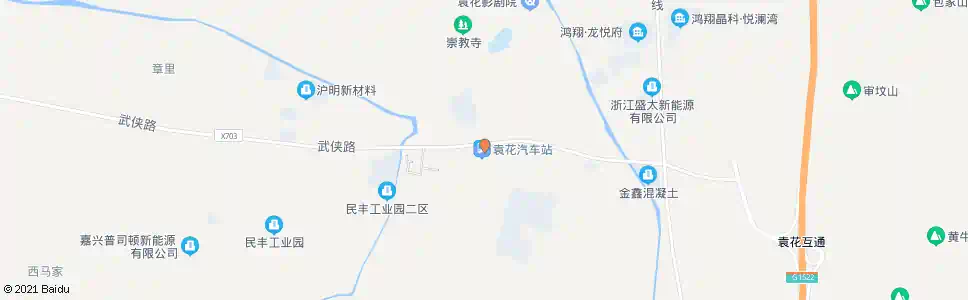 嘉兴袁花_公交站地图_嘉兴公交_妙搜公交查询2025
