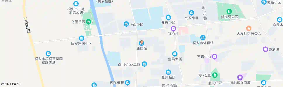 嘉兴康居苑_公交站地图_嘉兴公交_妙搜公交查询2025