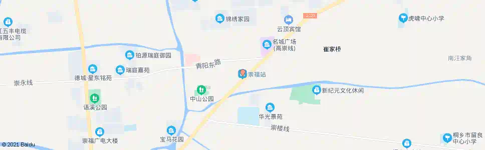 嘉兴崇福_公交站地图_嘉兴公交_妙搜公交查询2025