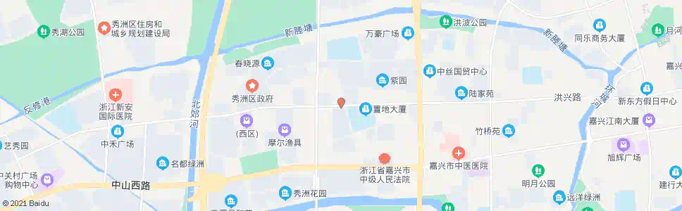 嘉兴洪兴花园(广发银行嘉兴分行)_公交站地图_嘉兴公交_妙搜公交查询2025