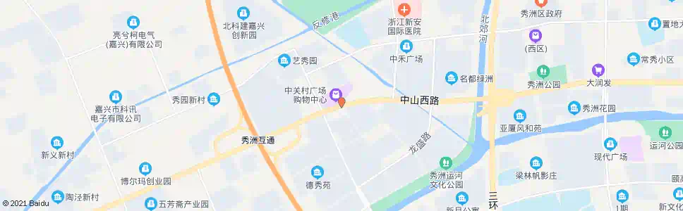 嘉兴中山西路秀园路(民泰银行)_公交站地图_嘉兴公交_妙搜公交查询2025
