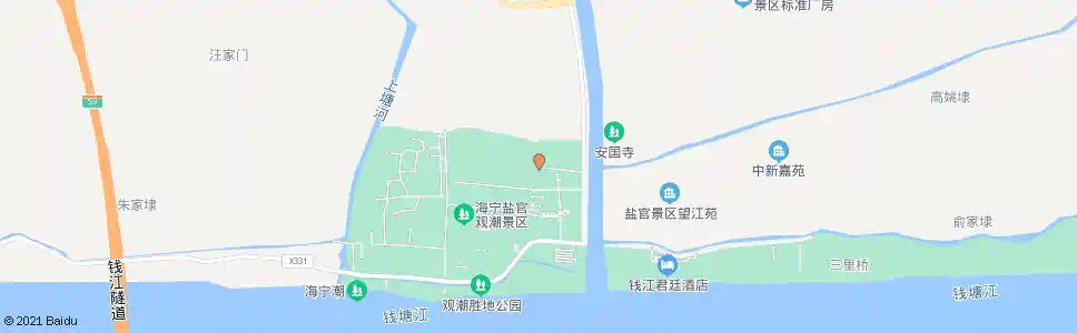 嘉兴盐官东大门_公交站地图_嘉兴公交_妙搜公交查询2025