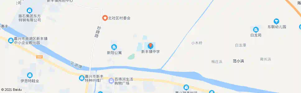 嘉兴新丰中学_公交站地图_嘉兴公交_妙搜公交查询2025