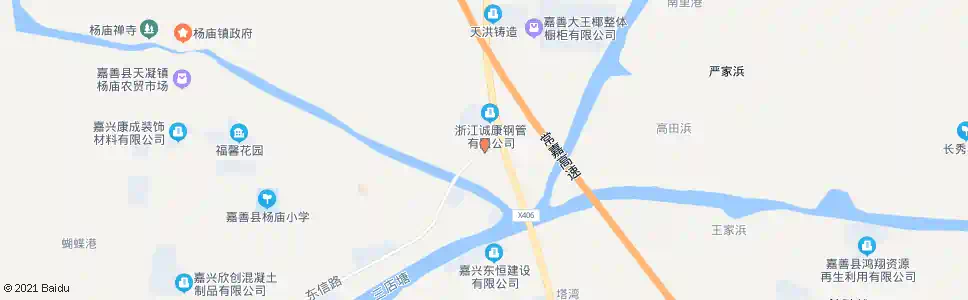嘉兴杨庙大道东口_公交站地图_嘉兴公交_妙搜公交查询2025