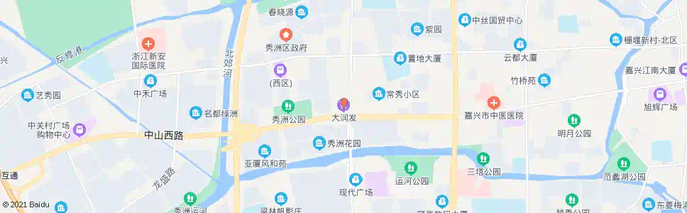 嘉兴大润发超市_公交站地图_嘉兴公交_妙搜公交查询2025
