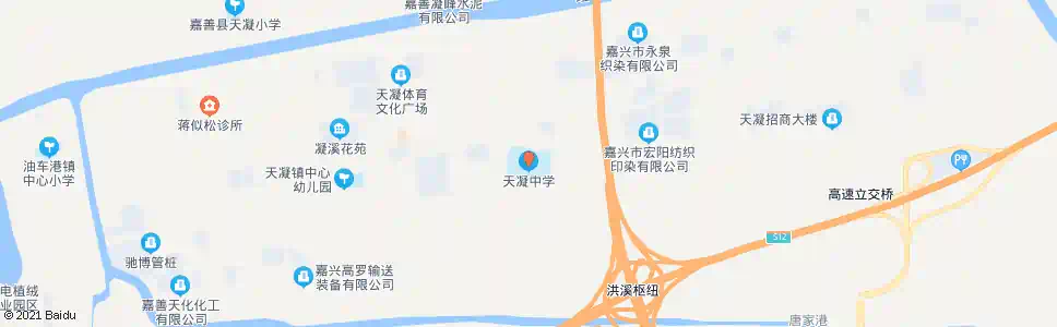 嘉兴天凝中学_公交站地图_嘉兴公交_妙搜公交查询2025