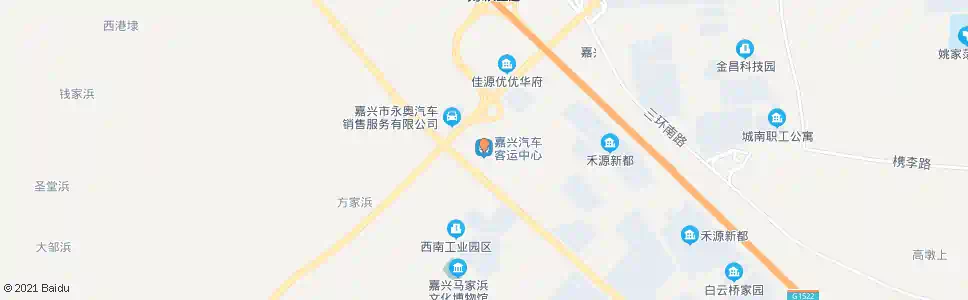 嘉兴嘉兴汽车客运中心东(原汽车客运中心(圣堂路))_公交站地图_嘉兴公交_妙搜公交查询2025
