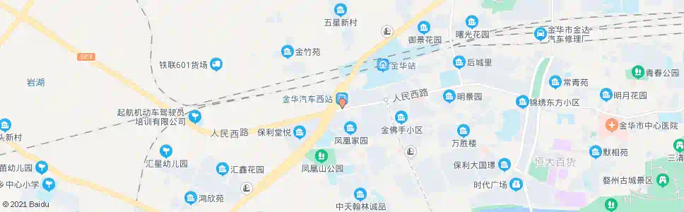 金华客运西站出口处_公交站地图_金华公交_妙搜公交查询2025