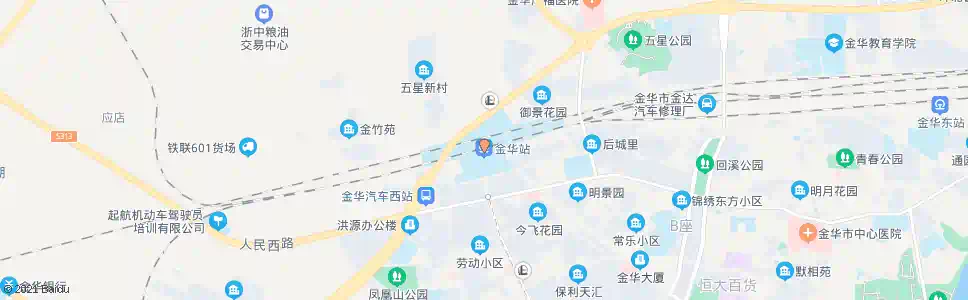 金华铁路司机学校_公交站地图_金华公交_妙搜公交查询2025