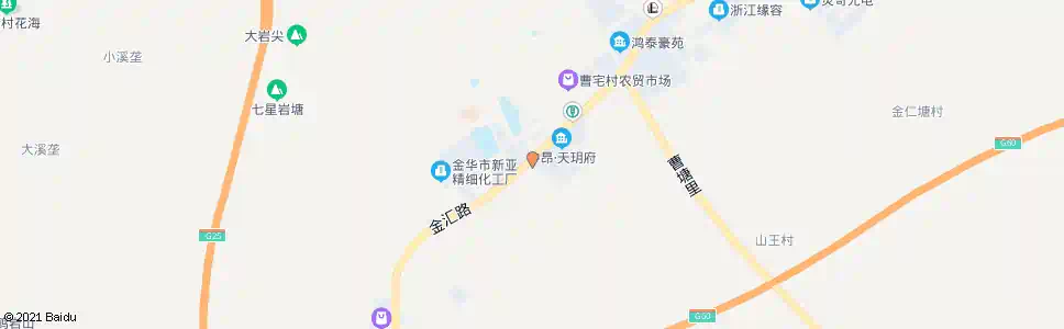 金华曹宅镇政府(03省道)_公交站地图_金华公交_妙搜公交查询2025