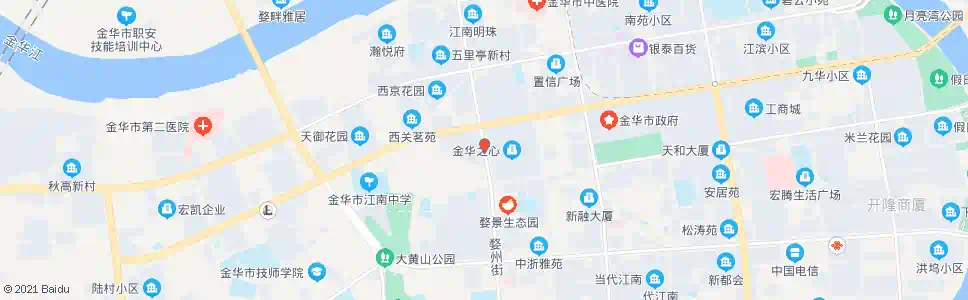金华星月花园东_公交站地图_金华公交_妙搜公交查询2025