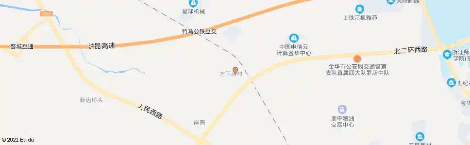 金华方下店_公交站地图_金华公交_妙搜公交查询2025