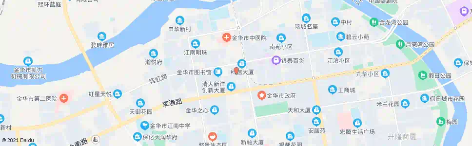 金华寺后皇_公交站地图_金华公交_妙搜公交查询2025