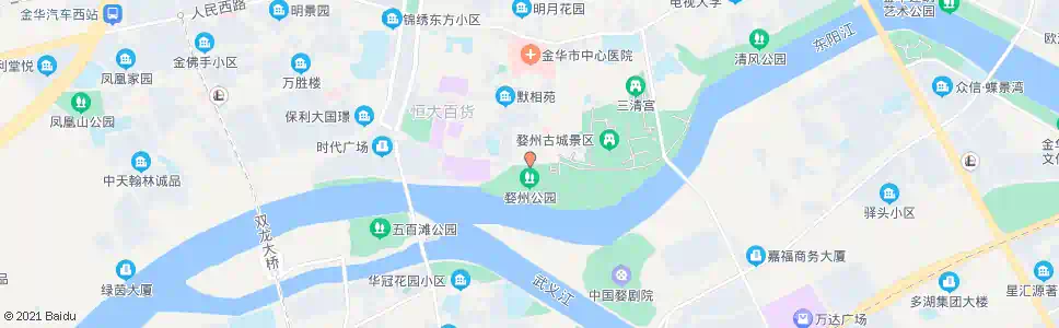 金华婺州公园_公交站地图_金华公交_妙搜公交查询2025