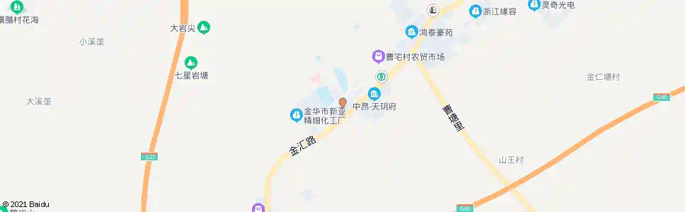 金华曹宅_公交站地图_金华公交_妙搜公交查询2025