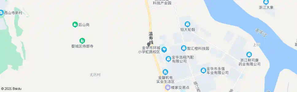 金华虹路村_公交站地图_金华公交_妙搜公交查询2025