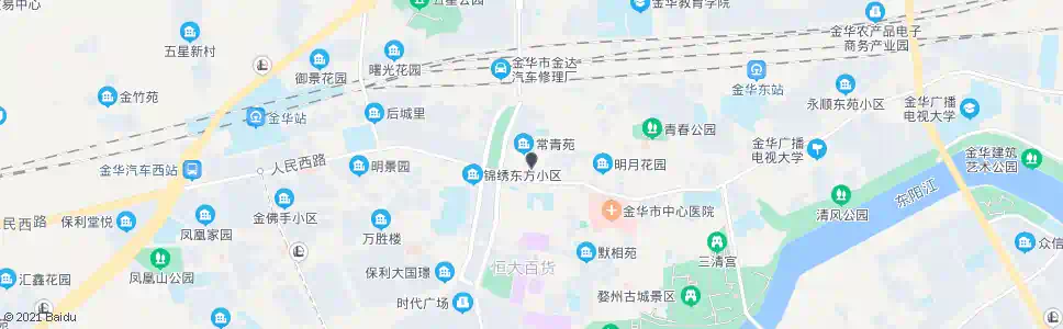 金华新华街人民路口_公交站地图_金华公交_妙搜公交查询2025