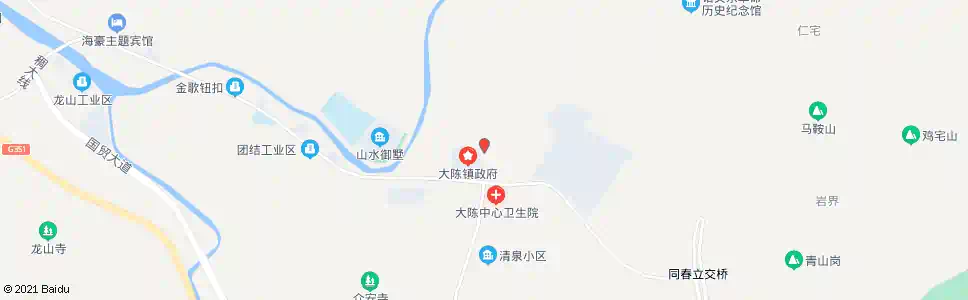 金华大陈新政府_公交站地图_金华公交_妙搜公交查询2025