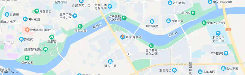 金华众信蝶景湾_公交站地图_金华公交_妙搜公交查询2025