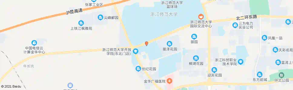 金华浙师大公交站_公交站地图_金华公交_妙搜公交查询2025