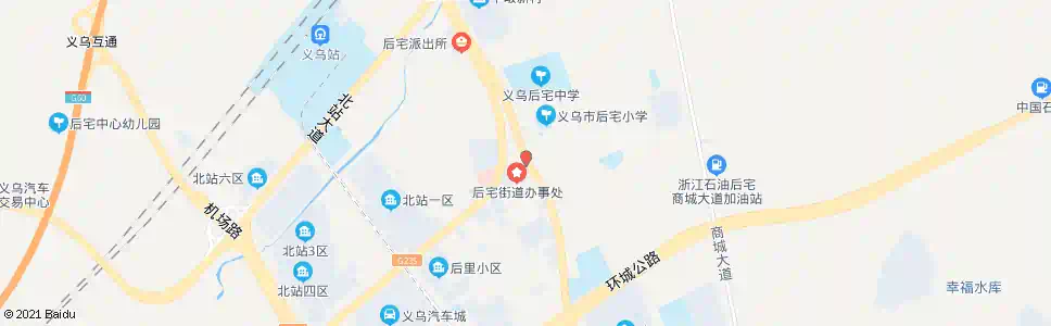 金华后宅街道_公交站地图_金华公交_妙搜公交查询2025
