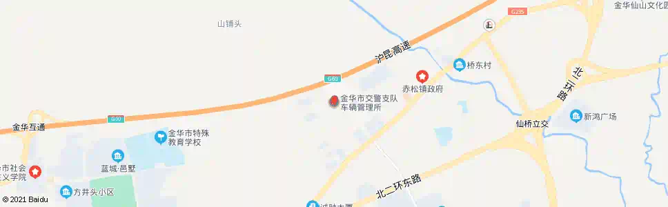 金华车管所_公交站地图_金华公交_妙搜公交查询2025
