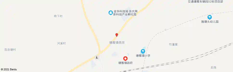 金华塘雅路口_公交站地图_金华公交_妙搜公交查询2025