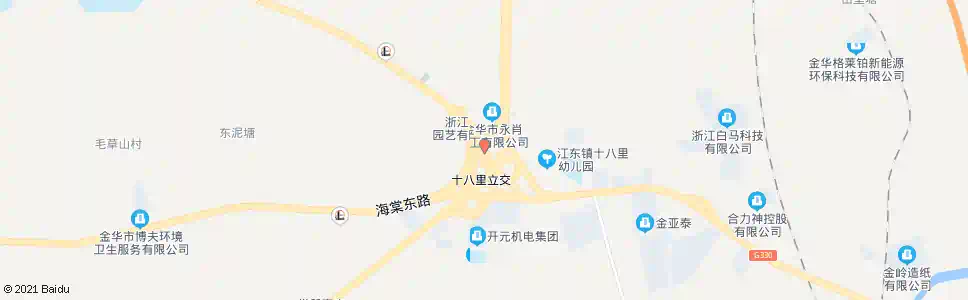 金华十八里桥下_公交站地图_金华公交_妙搜公交查询2025