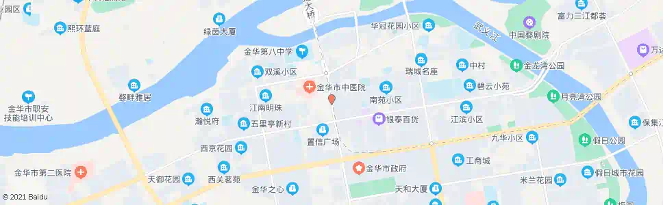 金华双龙南街双溪路路口_公交站地图_金华公交_妙搜公交查询2025