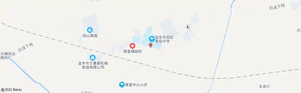 金华蒋堂(宾虹中学)_公交站地图_金华公交_妙搜公交查询2025