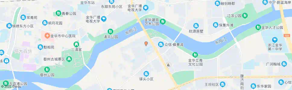 金华桃园小区_公交站地图_金华公交_妙搜公交查询2025