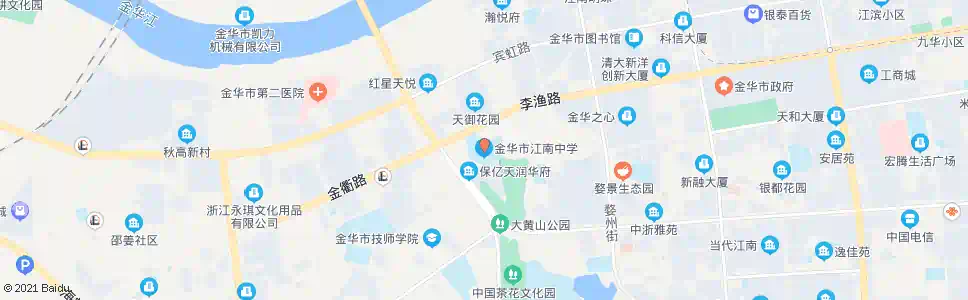 金华江南中学_公交站地图_金华公交_妙搜公交查询2025