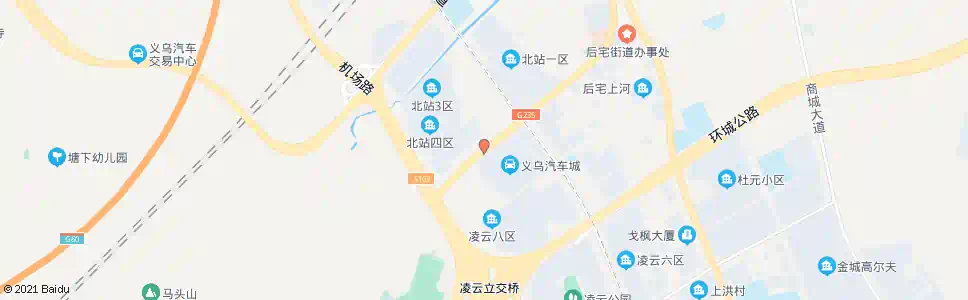 金华恒风汽车城_公交站地图_金华公交_妙搜公交查询2025
