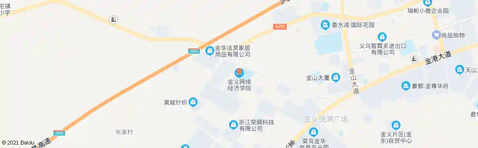 金华金义网络经济学院_公交站地图_金华公交_妙搜公交查询2025