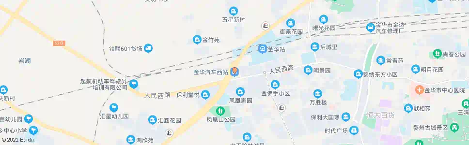 金华汽车城西_公交站地图_金华公交_妙搜公交查询2025