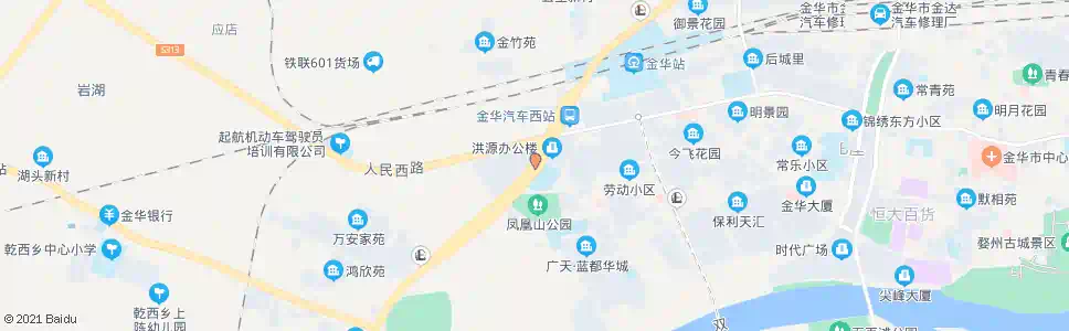 金华洪源_公交站地图_金华公交_妙搜公交查询2025