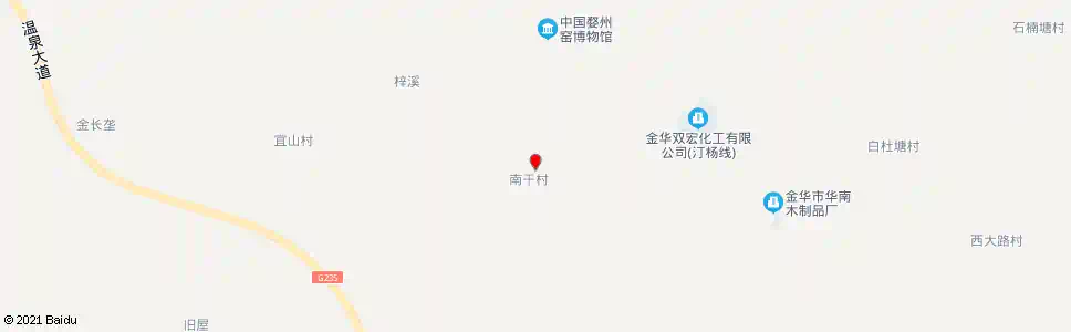 金华南干村_公交站地图_金华公交_妙搜公交查询2025